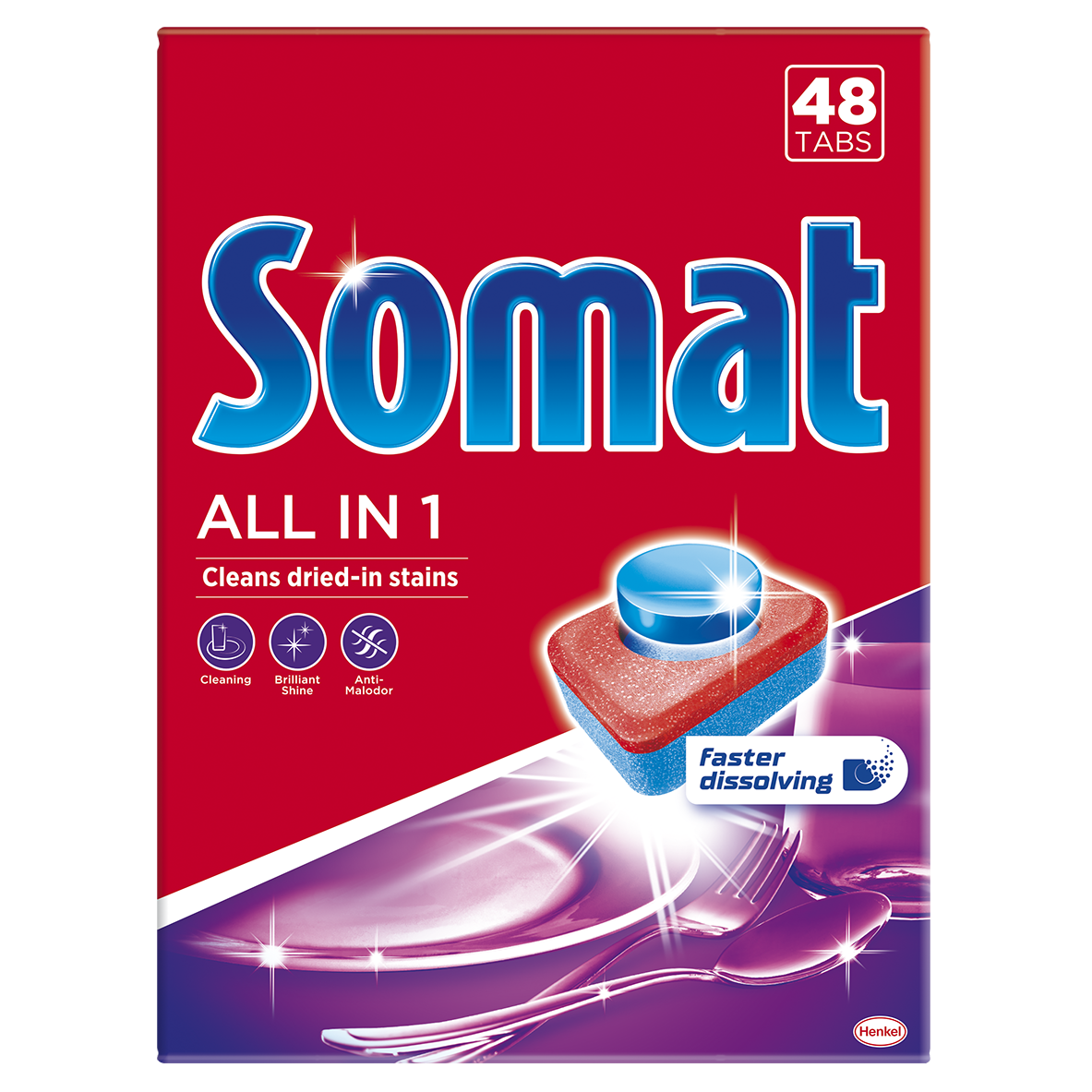 Таблетки для посудомоечных машин Somat All in 1, 48 шт. (763684) - фото 1