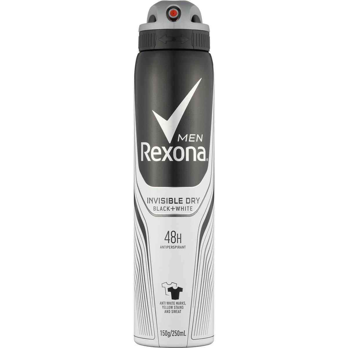 Дезодорант-антиперспірант Rexona Невидимий на чорному і білому, 150 мл - фото 1