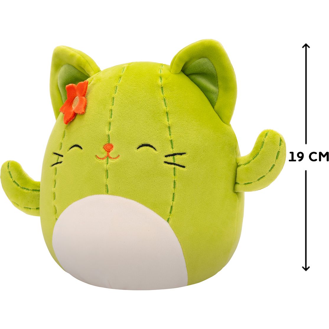 Мягкая игрушка Squishmallows Кактус Кошка Мисс 19 см (SQCR06594) - фото 6