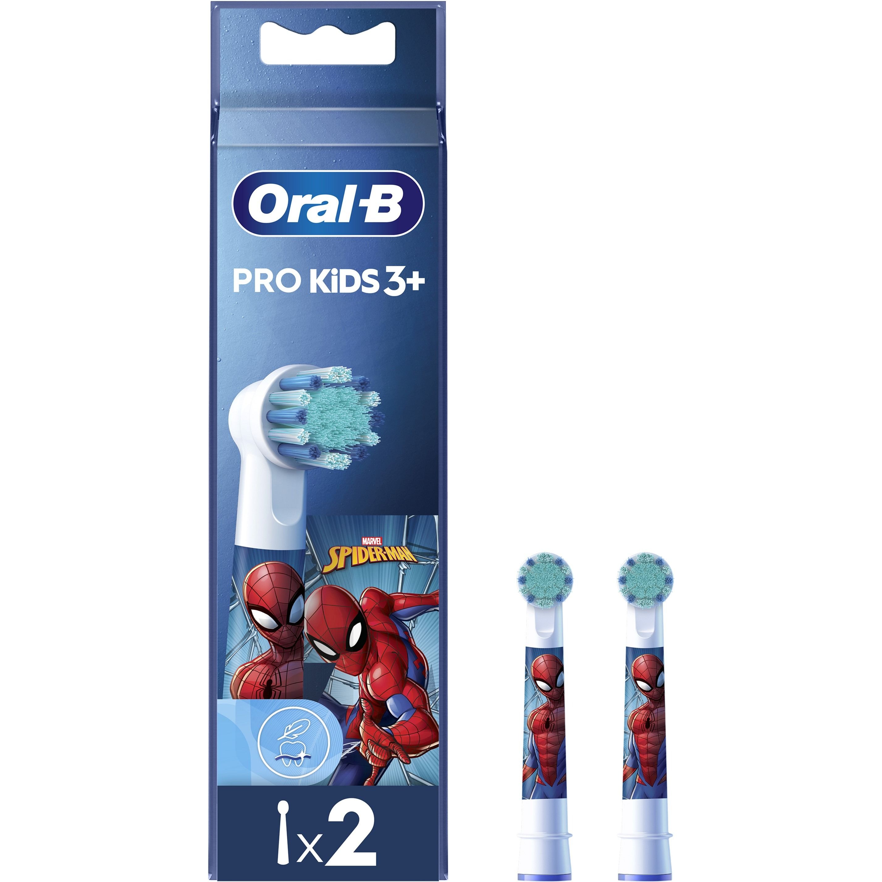 Змінні насадки до електричної зубної щітки Oral-B Pro Kids 3+ Spiderman EB10S 2 шт. - фото 2
