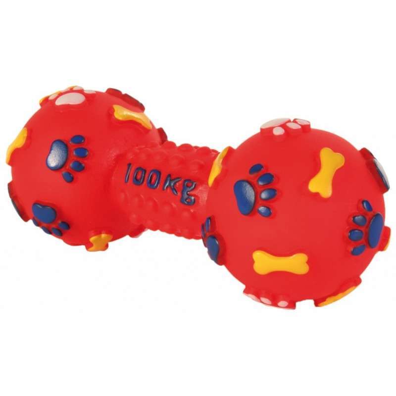 Іграшка для собак Trixie Гантель лапка з пищалкою, 15 см, в асортименті (3361) - фото 2