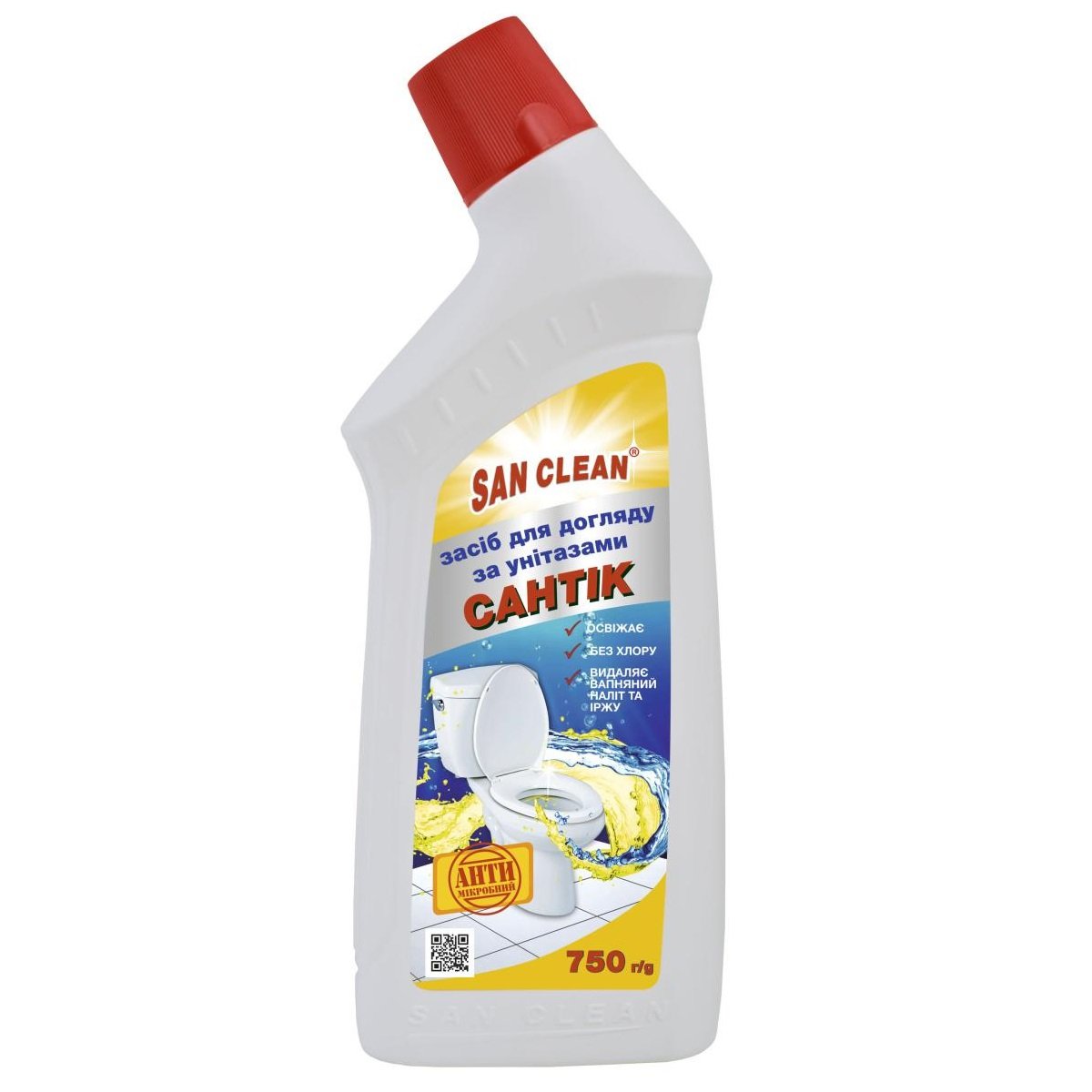 Чистящее средство для унитазов San Clean Сантик Цитрус, 750 г - фото 1