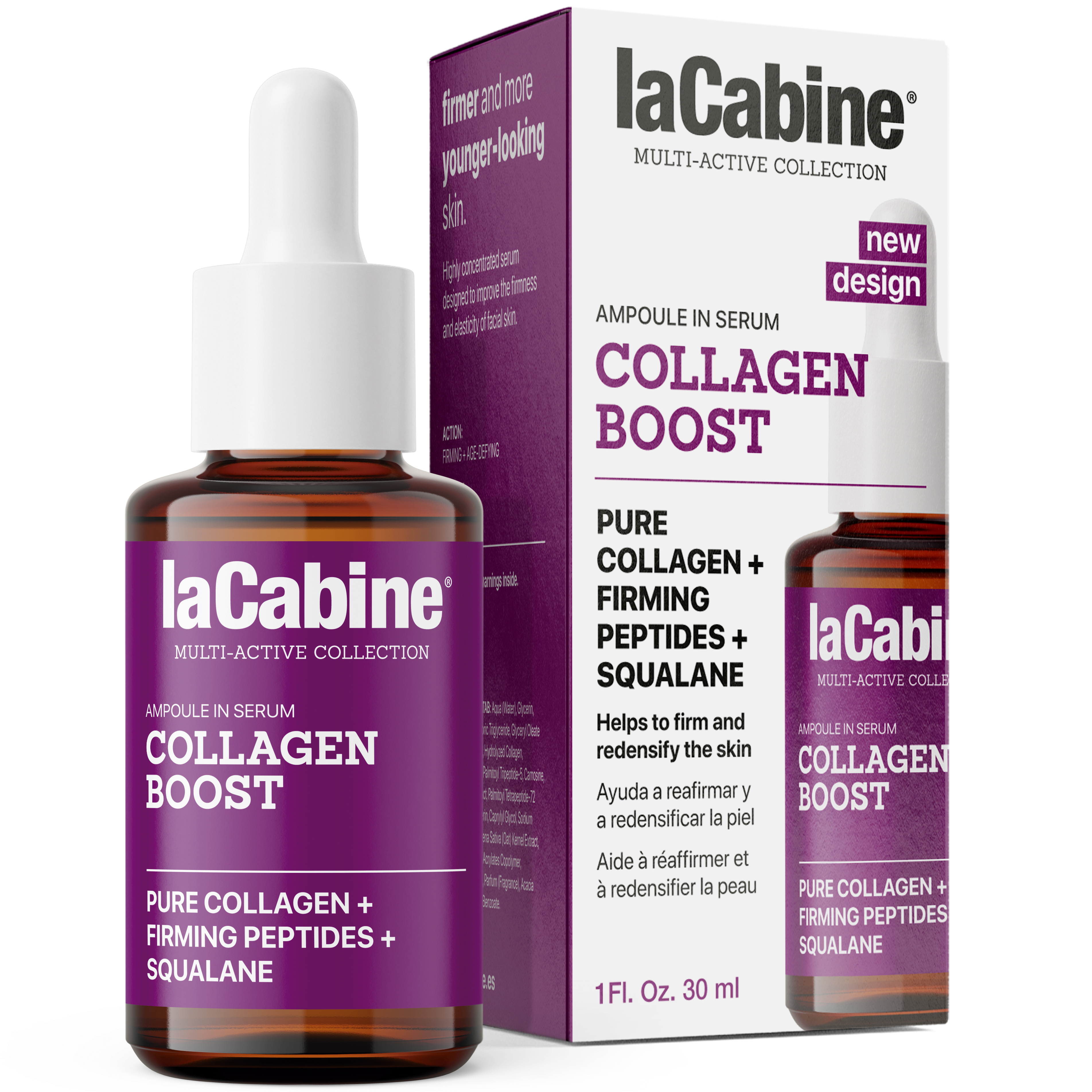 Висококонцентрована сироватка з колагеном LaCabine Collagen Boost для пружності шкіри обличчя 30 мл - фото 1