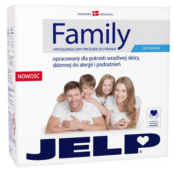 Гипоаллергенный стиральный порошок Jelp Family, для белого белья, 2,24 кг - фото 1