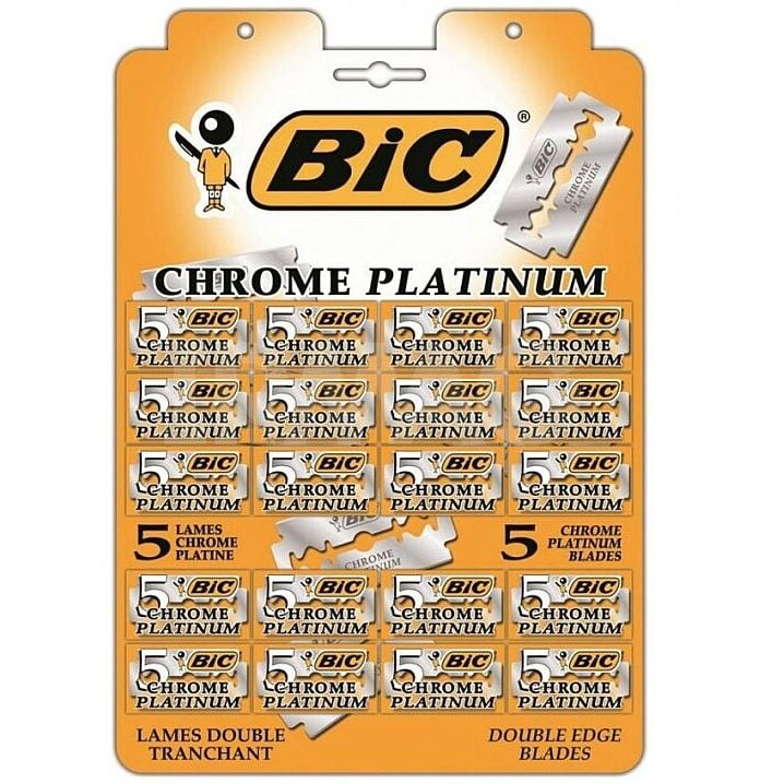 Сменные лезвия BIC Chrome Platinum, 20 уп. по 5 шт. - фото 1