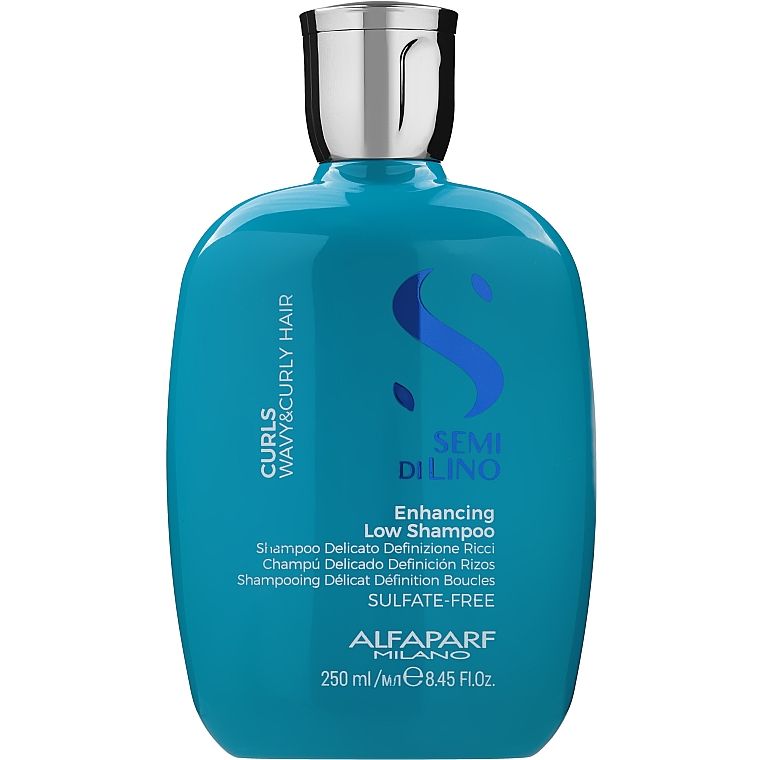 Безсульфатний шампунь для кучерявого волосся Alfaparf Milano Semi Di Lino Curls Enhancing Low Sulfate Free Shampoo, 250 мл - фото 1