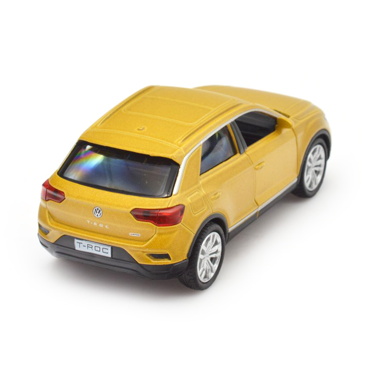 Автомодель TechnoDrive Volkswagen T-Roc 2018 1:32, золотая (250345U) - фото 5