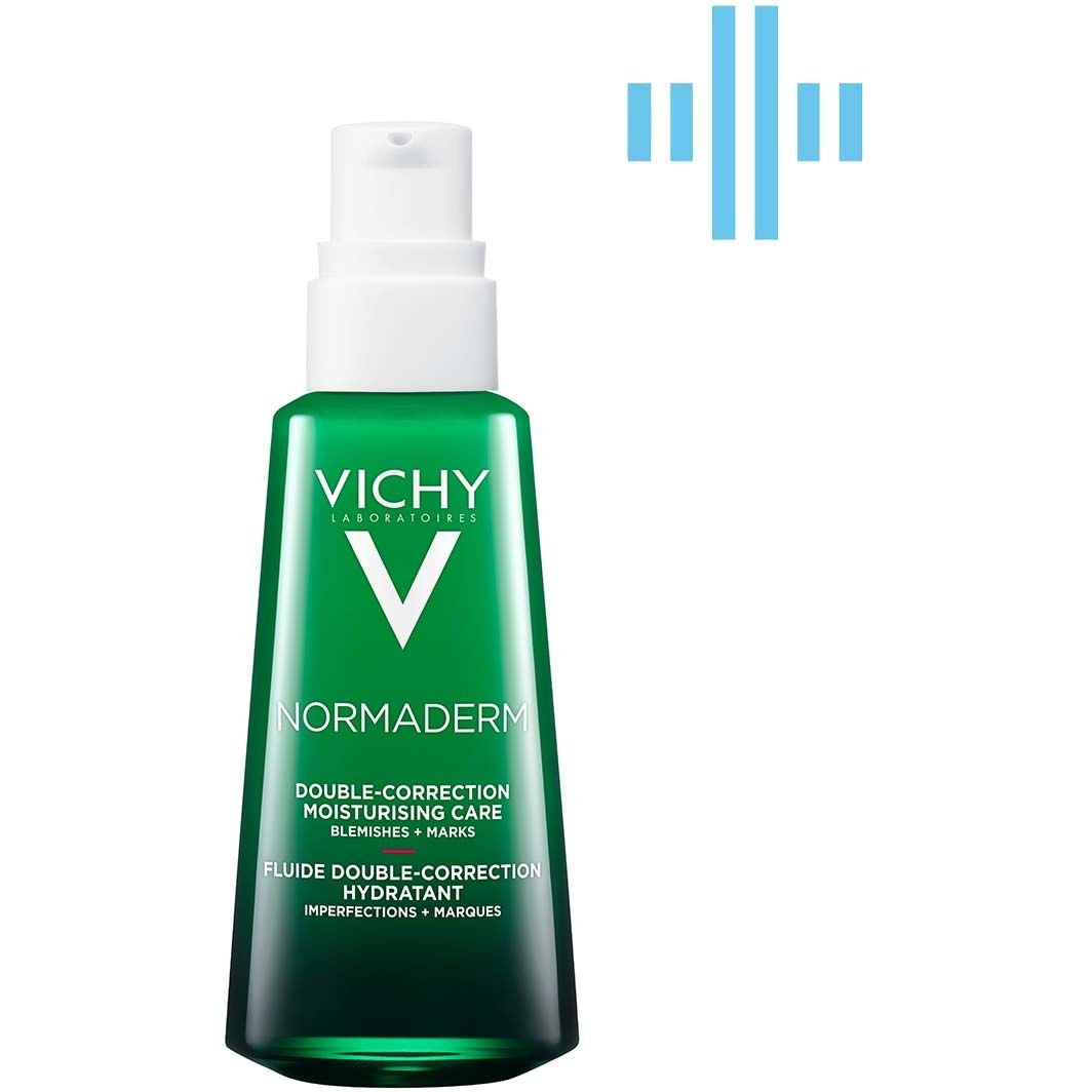 Щоденний флюїд подвійної дії Vichy Normaderm Phytosolution, для жирної, схильної до недоліків шкіри, 50 мл - фото 1