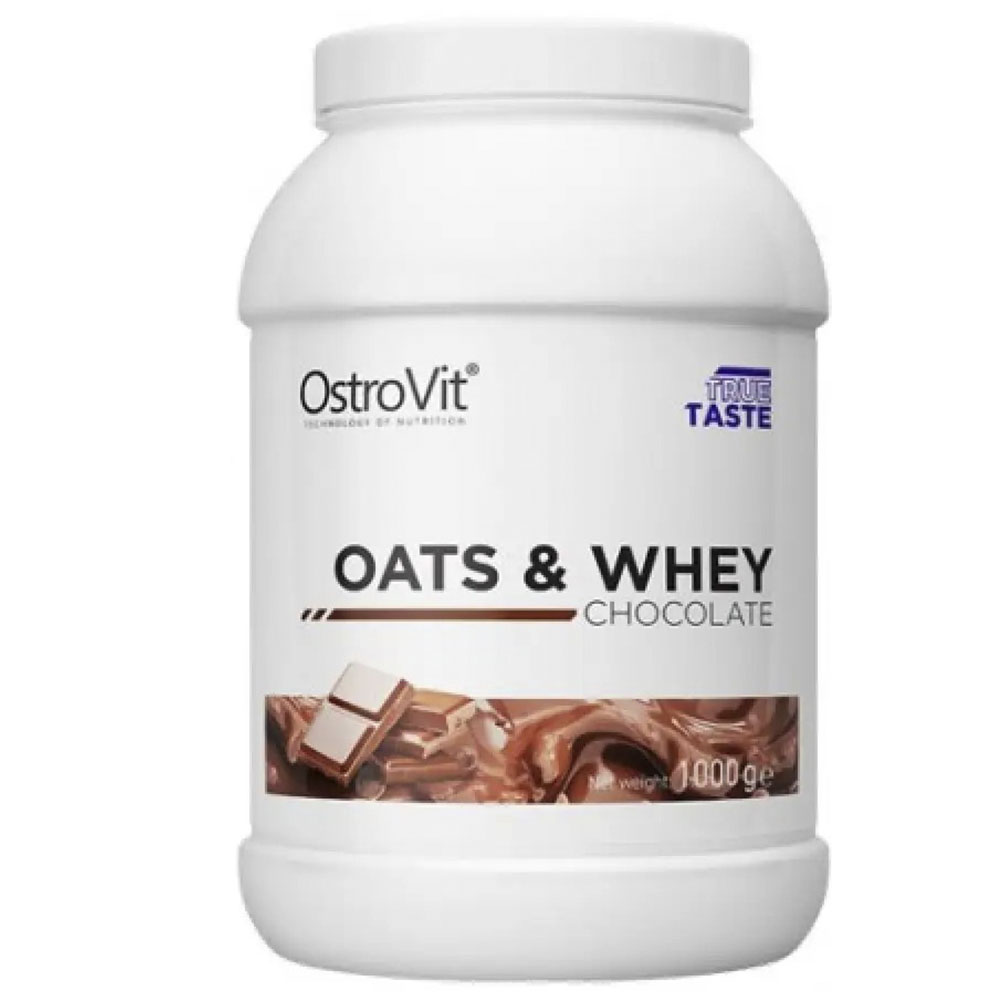 Овсянка OstroVit Oats & Whey Chocolate с сывороточным белком 1000 г - фото 1