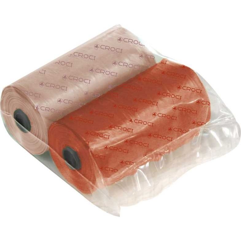 Гигиенические пакеты Croci для уборки за собаками красные и розовые 40 шт. (2 рулона x 20 шт.) - фото 1
