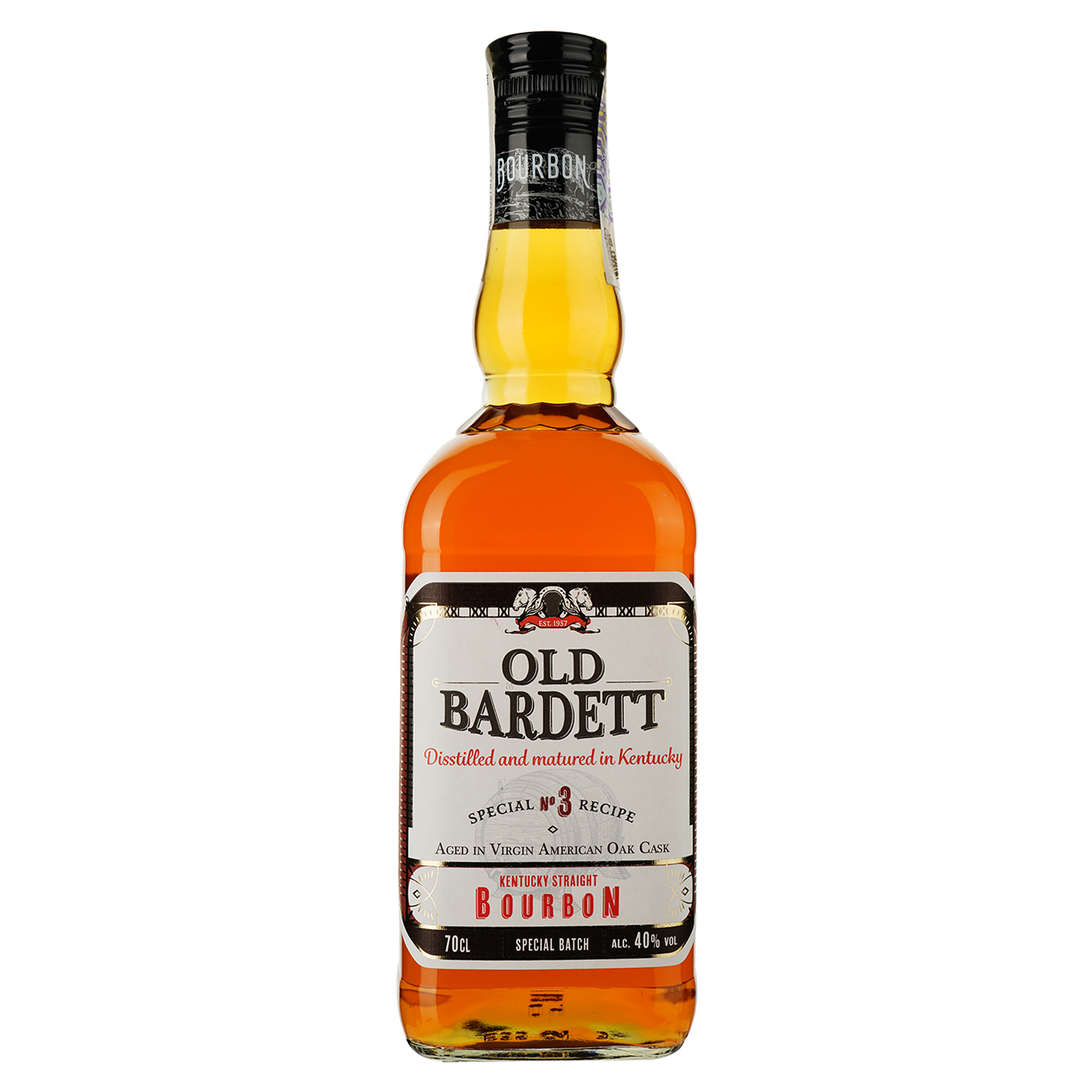 Бурбон Old Bardett Kentucky Straight Bourbon, 40%, 0,7 л - фото 1