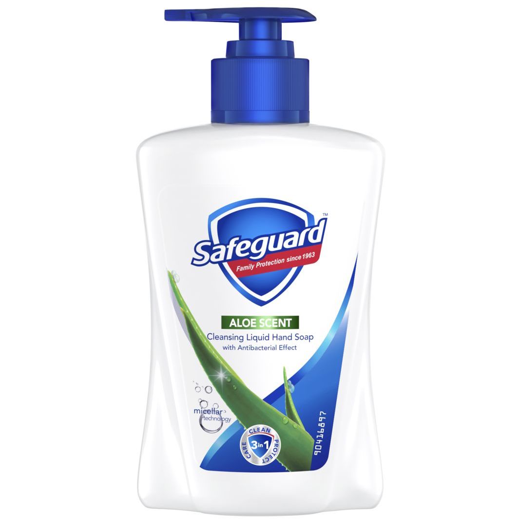 Жидкое мыло Safeguard Алоэ, с антибактериальным эффектом, 225 мл - фото 1