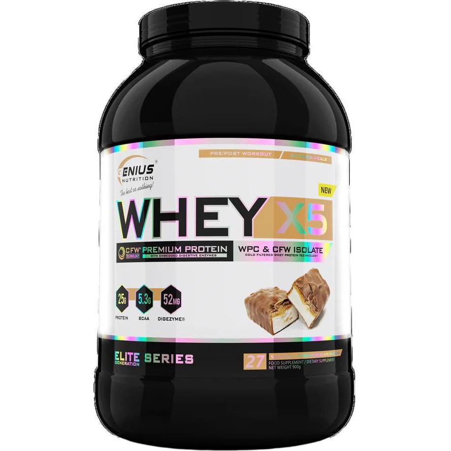 Протеин Genius Nutrition Whey-X5 Bueno Chocolate 900 г - фото 1