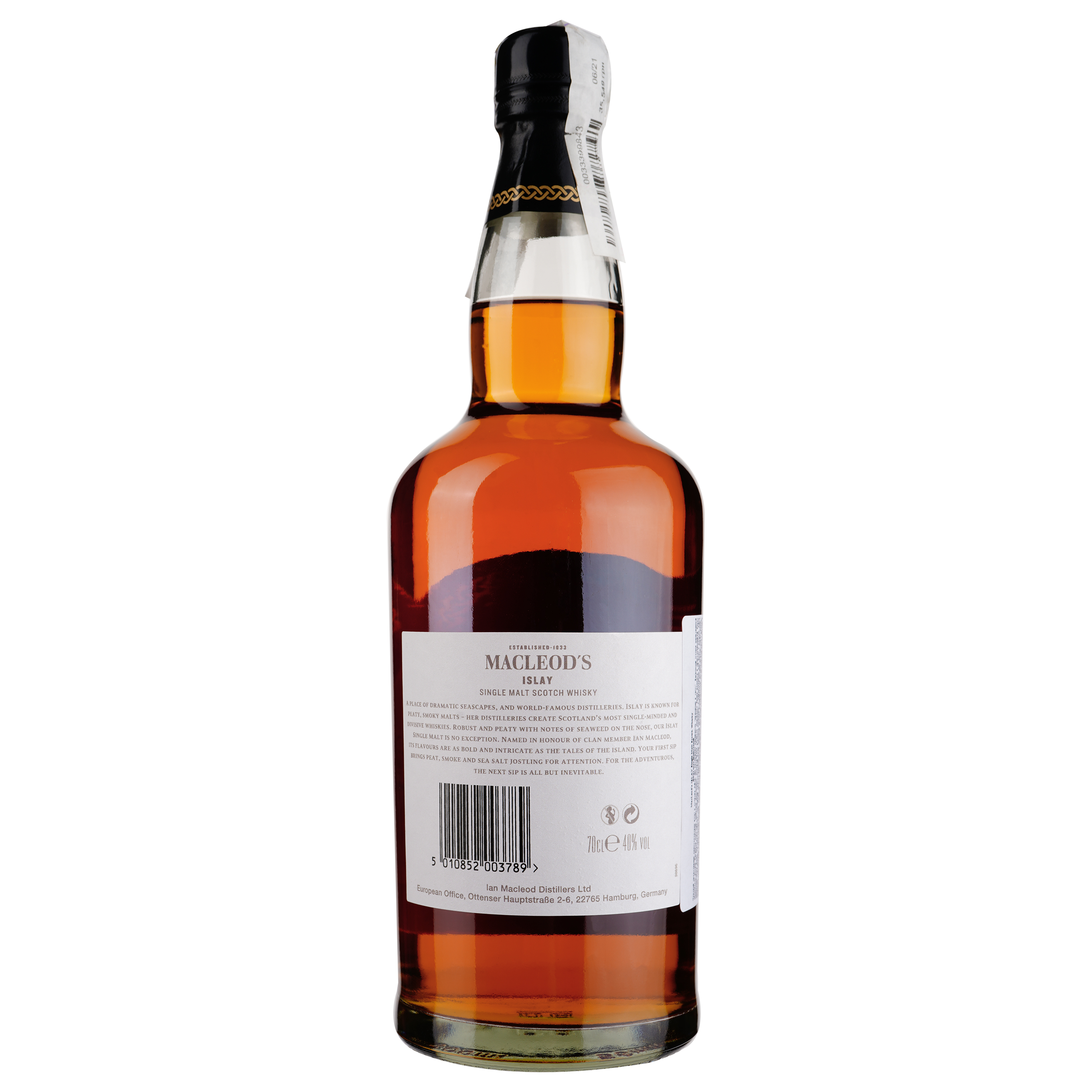 Виски Macleod's Islay Single Malt Scotch Whisky, 40%, 0,7 л - фото 2