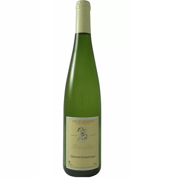 Вино Hubert Beck Gewurztraminer 2018, белое, полусухое, 13%, 0.375 л - фото 1