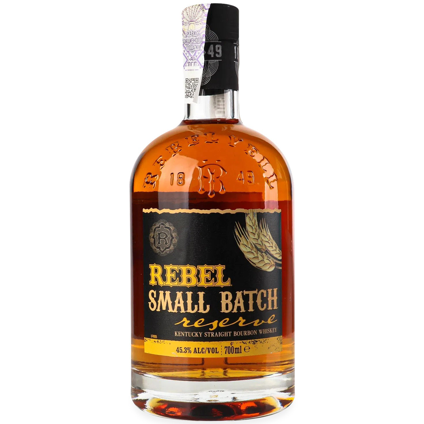 Виски Rebel Yell Small Batch Reserve Kentucky Straight Bourbon Whiskey 45.3% 0.7 л - фото 1