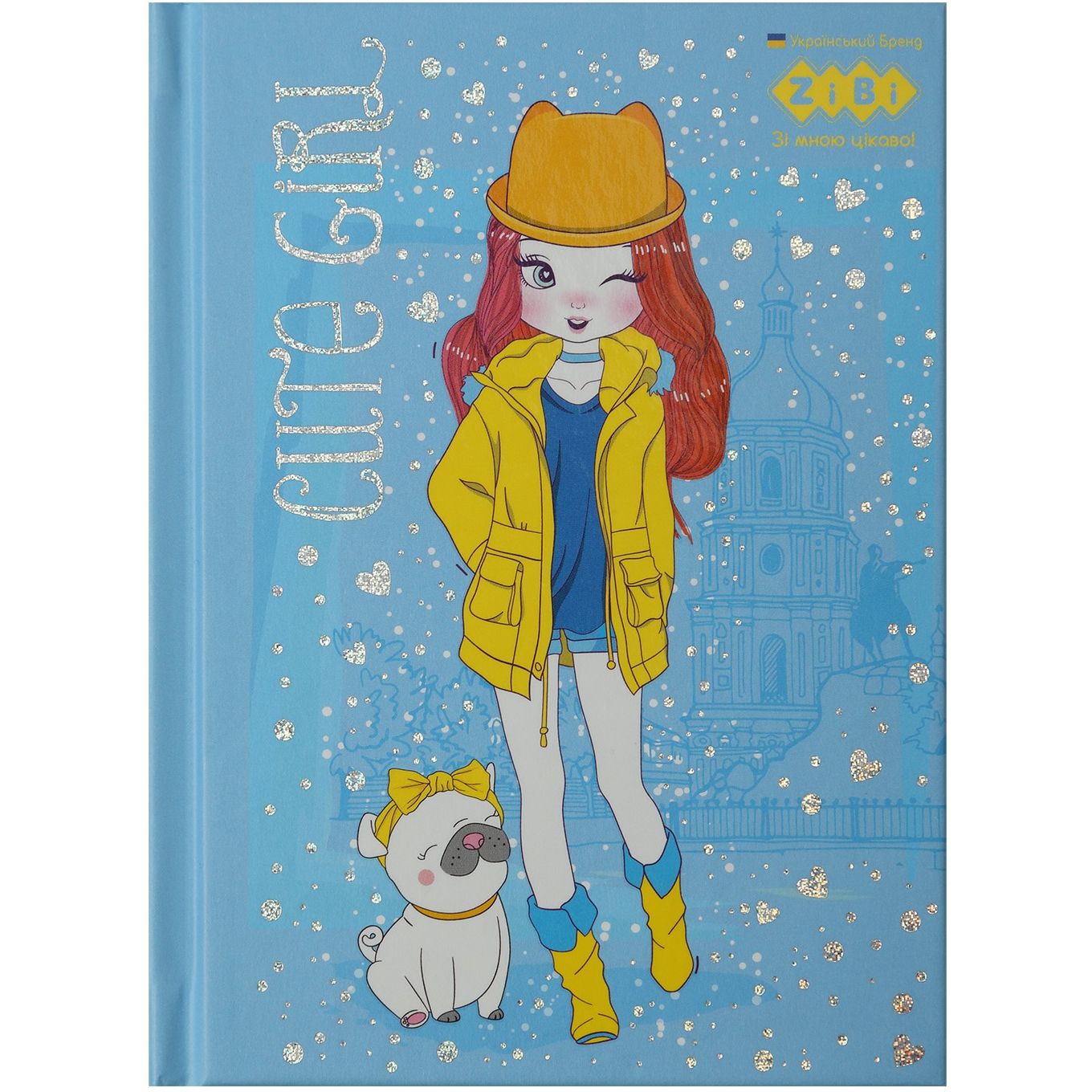 Блокнот ZiBi Cute Girl Kids Line А-6 у клітинку 64 аркуші жовтий (ZB.12715-08) - фото 1