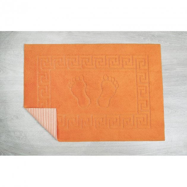 Коврик для ванной Lotus, 65х45 см, оранжевый (svt-2000022211635) - фото 2