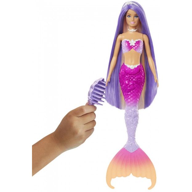 Кукла-русалка Barbie Dreamtopia Цветная магия (HRP97) - фото 7