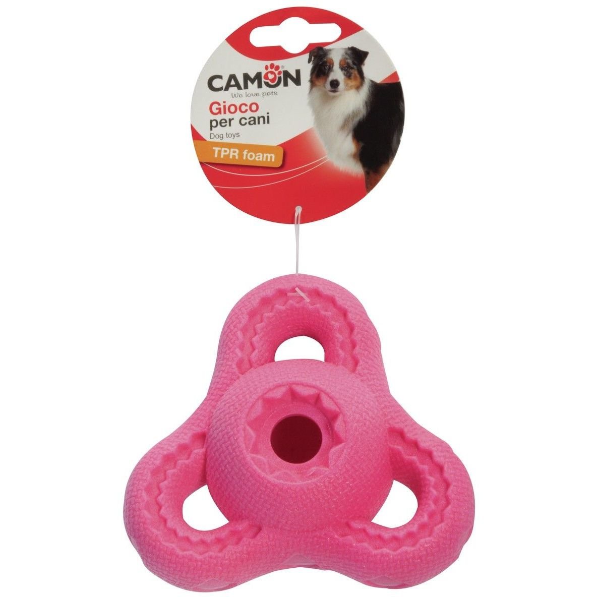 Игрушка для собак Camon сфера з шипами, 11 см, в ассортименте - фото 1
