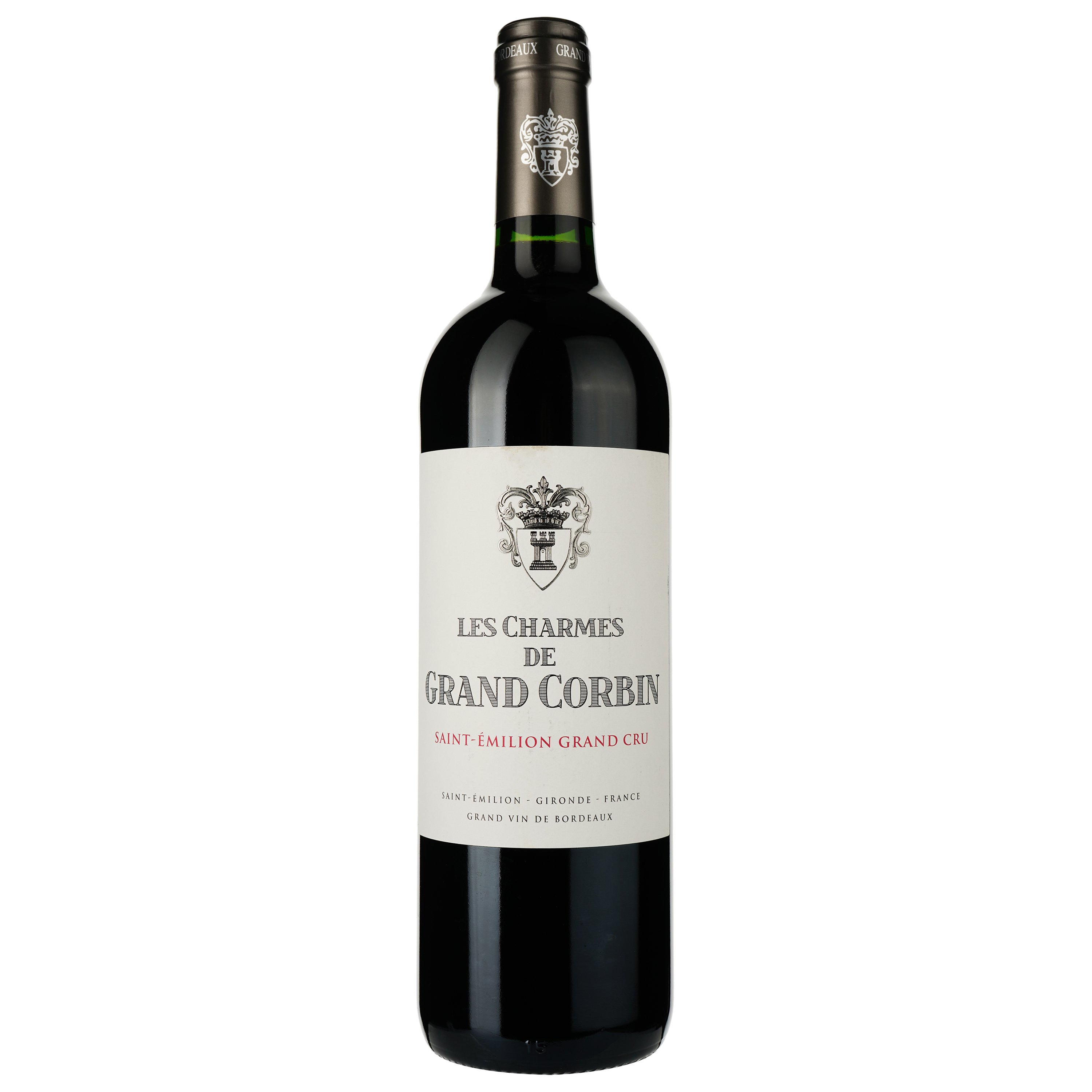 Вино Les Charmes De Grand Corbin 2016, червоне, сухе, 0.75 л - фото 1