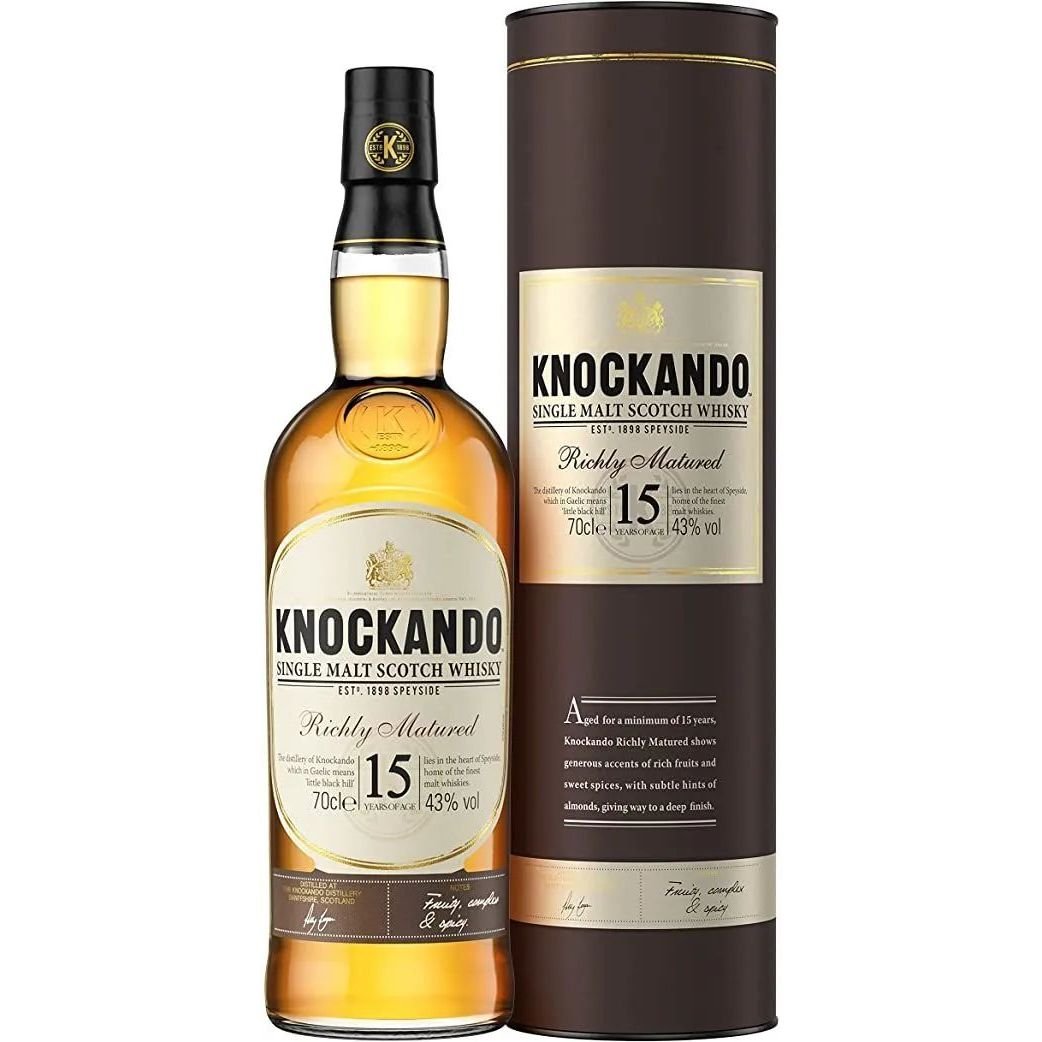 Віскі Knockando 15 yo Single Malt Scotch Whisky 43% 0.7 л, у подарунковій упаковці - фото 1