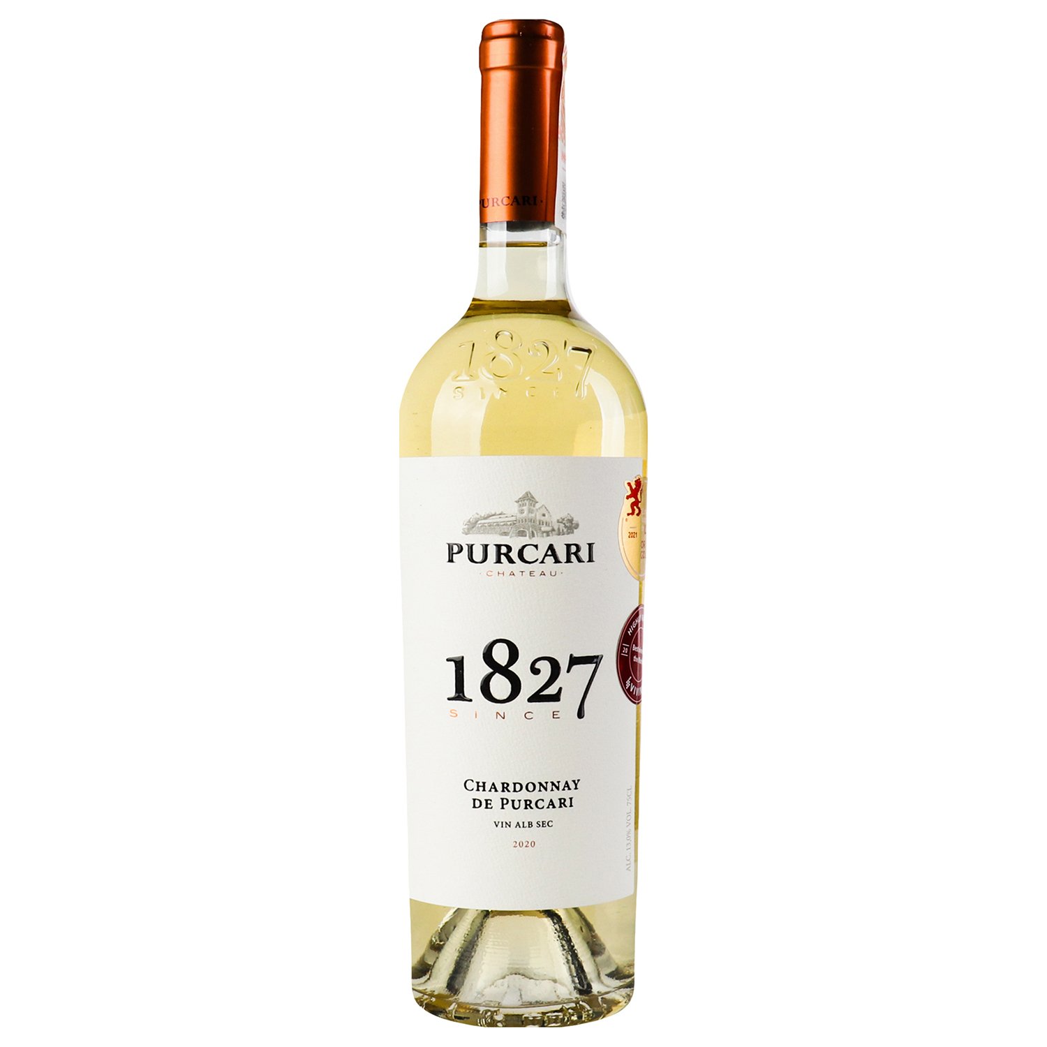 Вино Purcari Chardonnay, белое, сухое, 0,75 л (215699) - фото 1