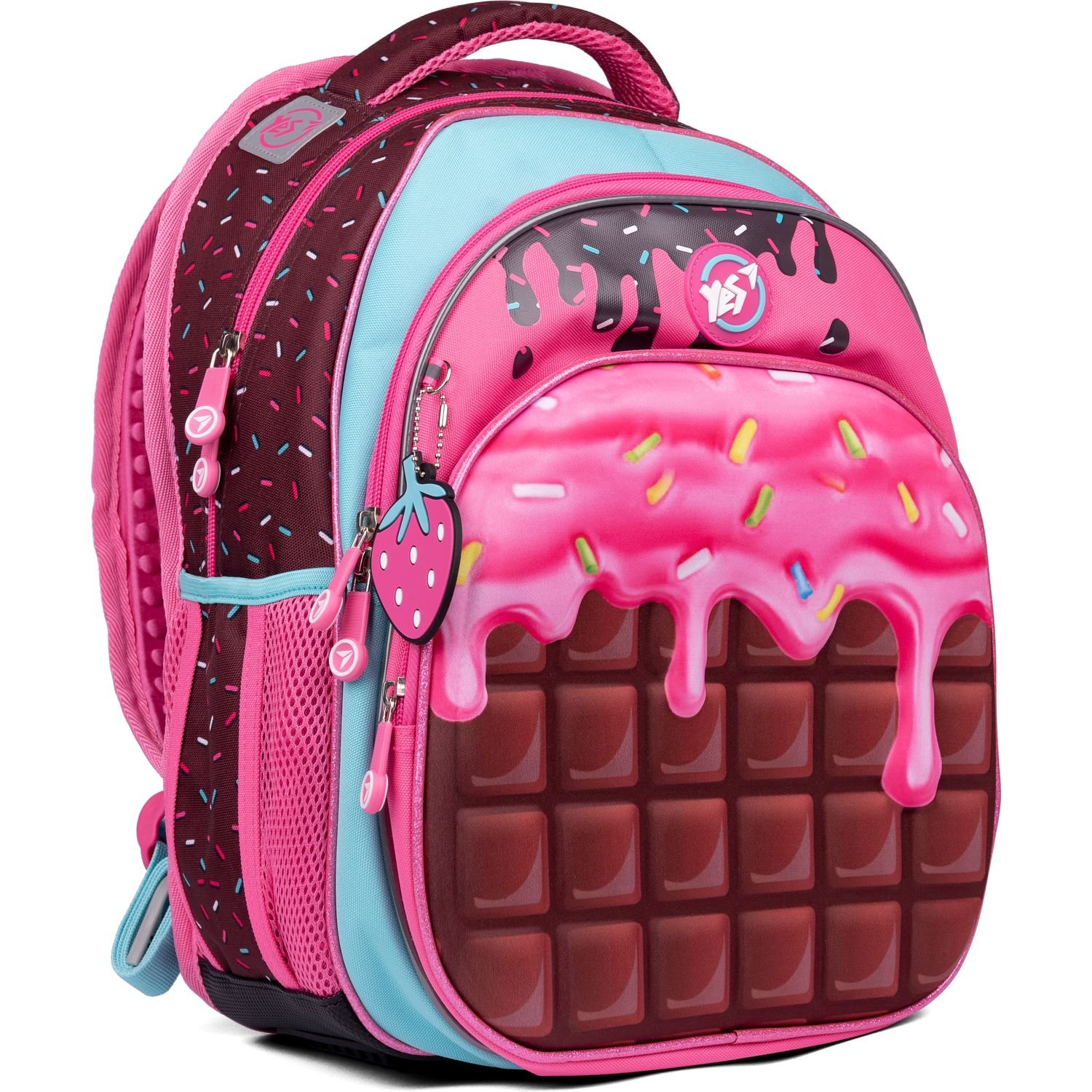 Рюкзак Yes S-58 Sweet cream, розовый с коричневым (553152) - фото 2