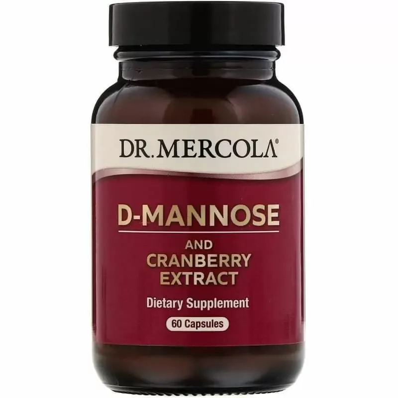 Підтримка нирок з журавлиною Dr. Mercola D-Mannose and Cranberry 60 капсул - фото 1