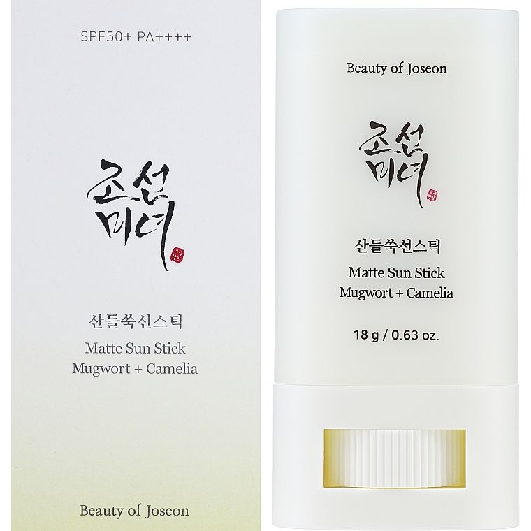 Матуючий сонцезахисний засіб для матування Beauty of Joseon Matte sun stick Mugwort + Camilia SPF 50+ 18 г - фото 1