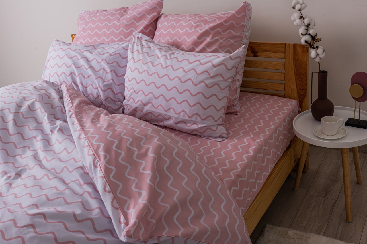 Комплект постельного белья ТЕП Happy Sleep 333 Strawberry Dream семейный розовый с белым (2-03797_25049) - фото 3
