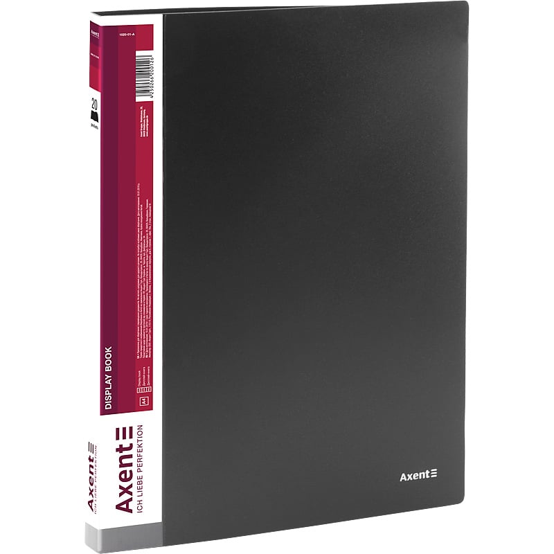 Дисплей-книга Axent А4 20 файлов черная (1020-01-A) - фото 2