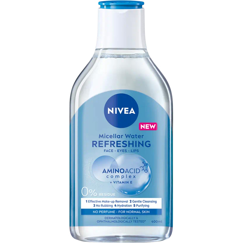 Освіжаюча міцелярна вода Nivea MicellAir Refreshing для нормальної шкіри 400 мл - фото 1