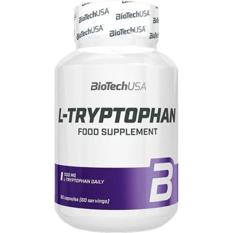 Амінокислота BioTech L-Tryptophan 60 капсул - фото 1