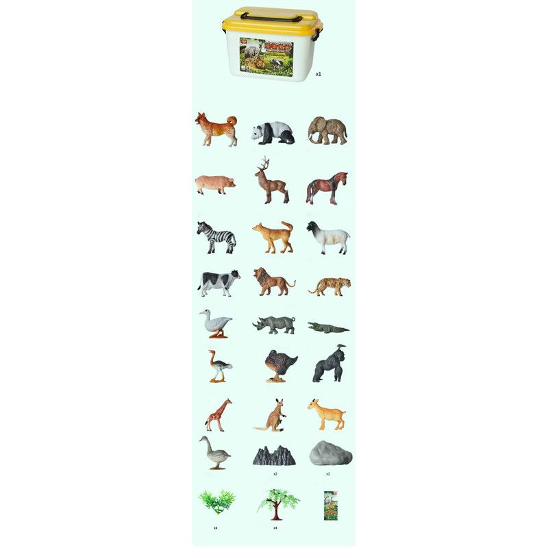 Набір фігурок тварин Beiens Тваринний світ 36 предметів (30859) - фото 6