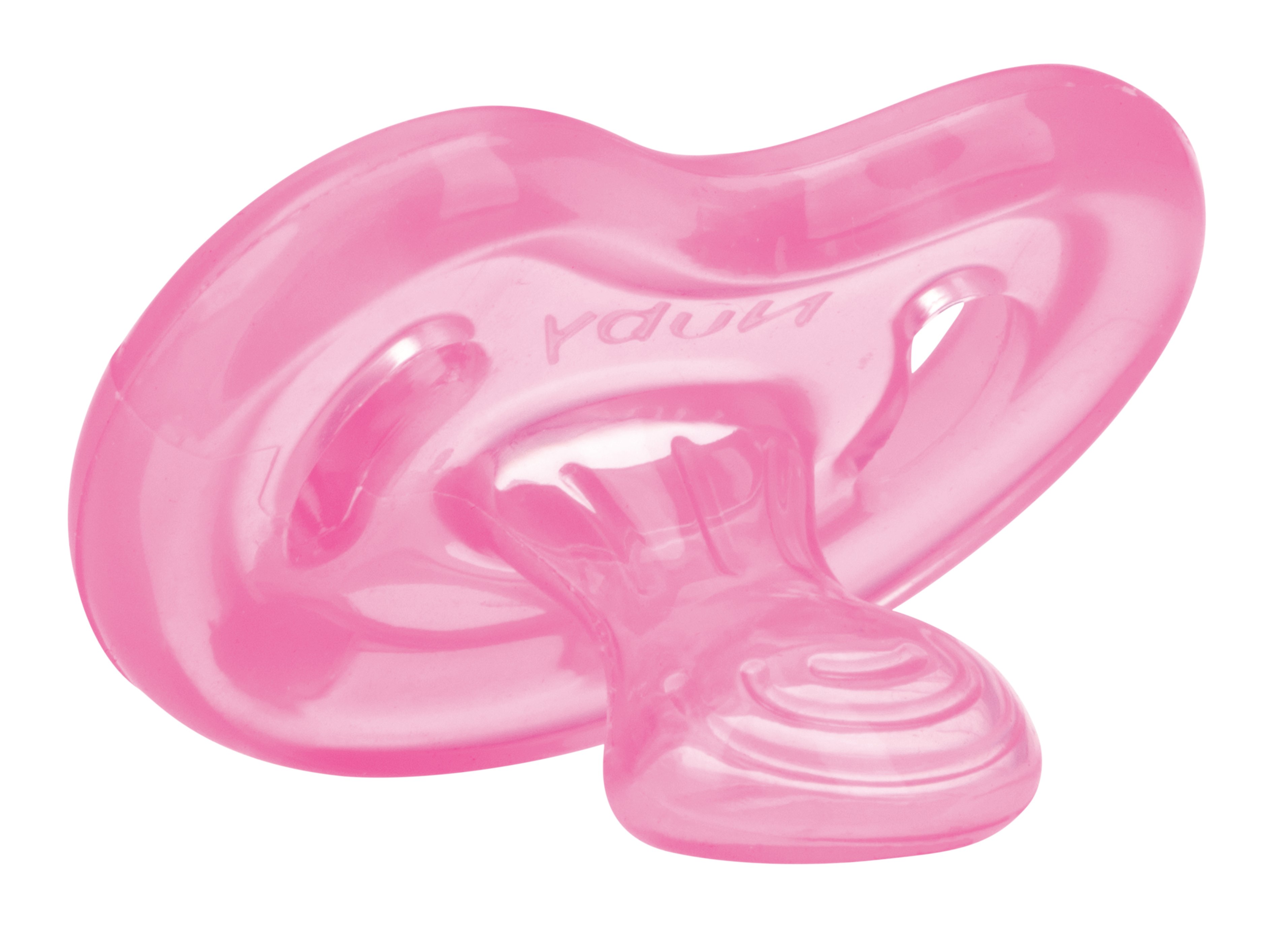 Силіконова ортодонтична пустушка Nuby, з природнім рухом, 0-6 міс., рожевий (NV0202003SOSpink) - фото 1