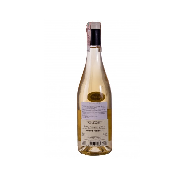 Вино Collavini Pinot Grigio DOC Friuli Venezia Giulia, белое, сухое, 0,75 л - фото 2