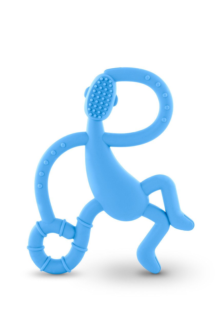 Игрушка-прорезыватель Matchstick Monkey Танцующая Обезьянка, 14 см, голубая (MM-DMT-007) - фото 2