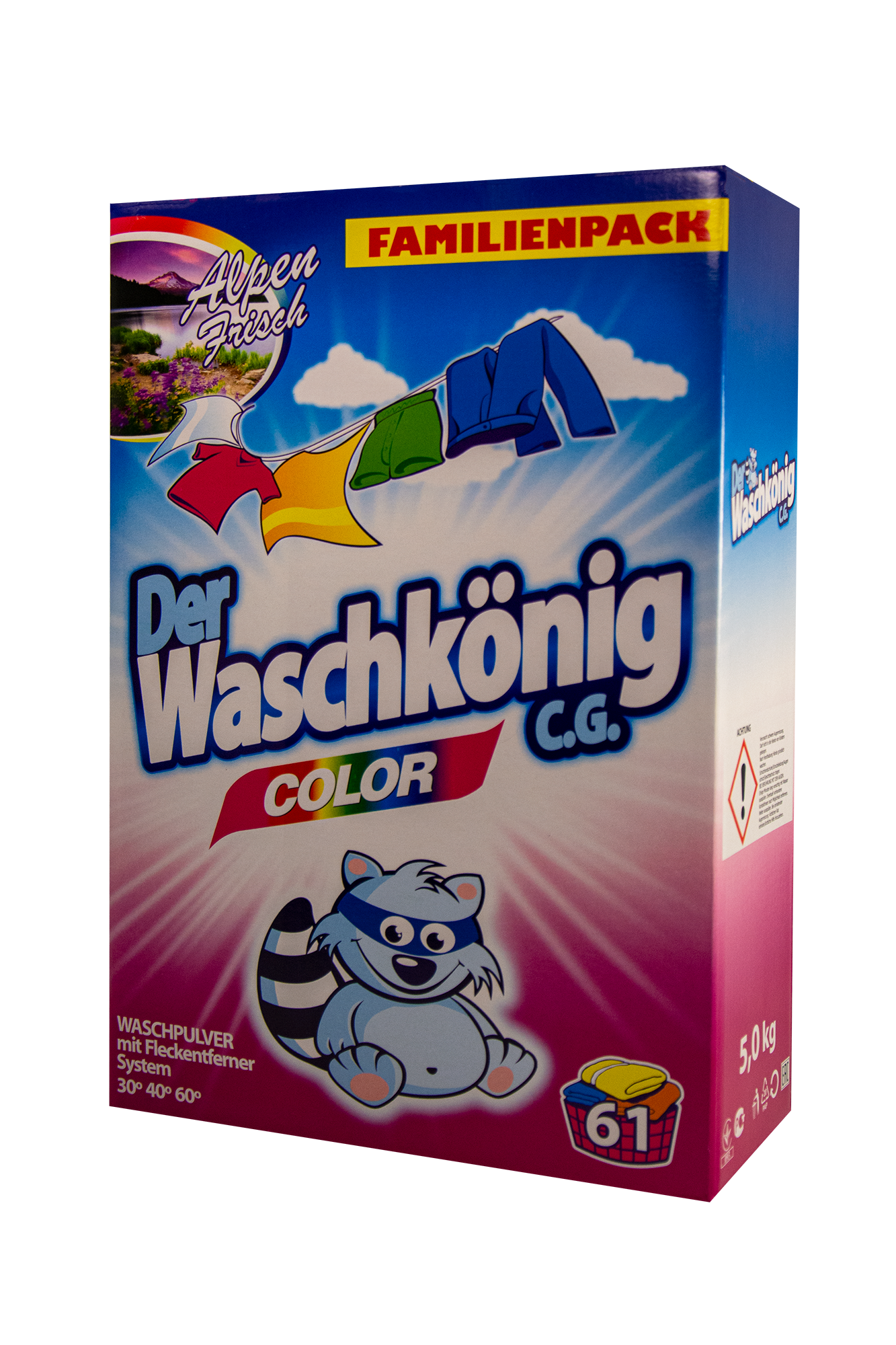 Порошок для стирки Der Waschkonig Color, 4,875 кг (040-9672) - фото 1