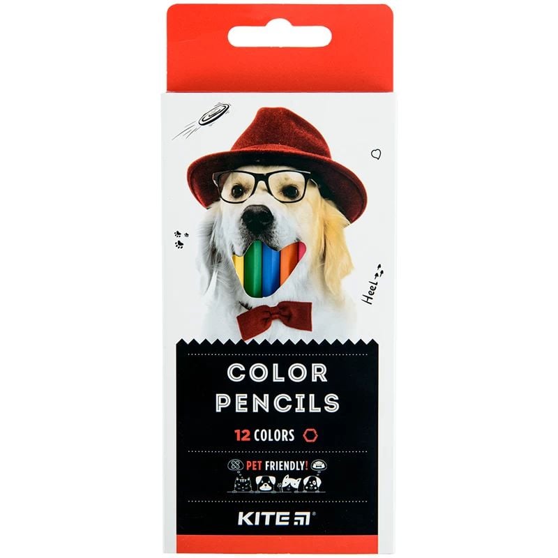 Цветные карандаши Kite Dogs 12 шт. (K22-051-1) - фото 1