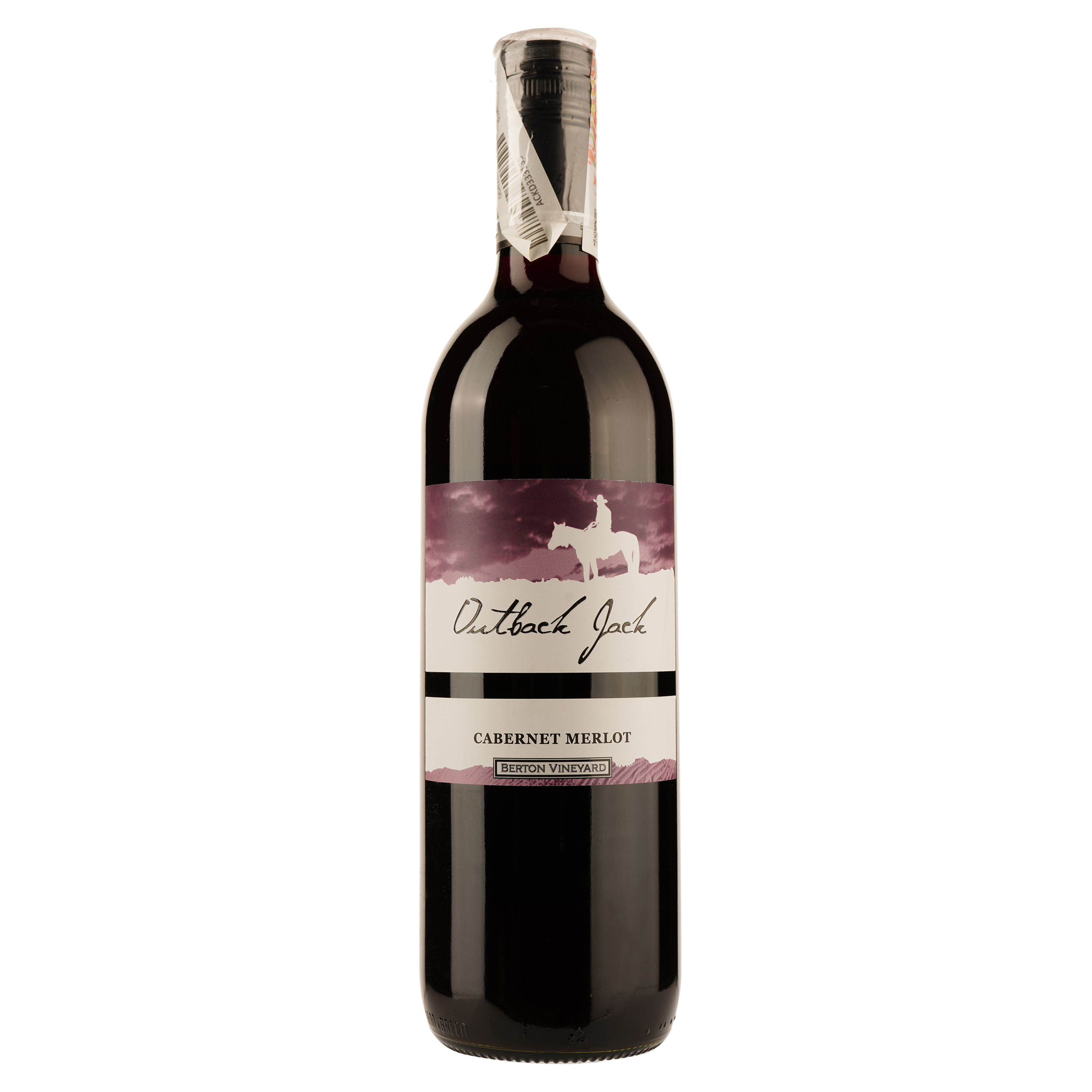 Вино Outback Jack Cabernet-Merlot, червоне, сухе, 14%, 0,75 л - фото 1
