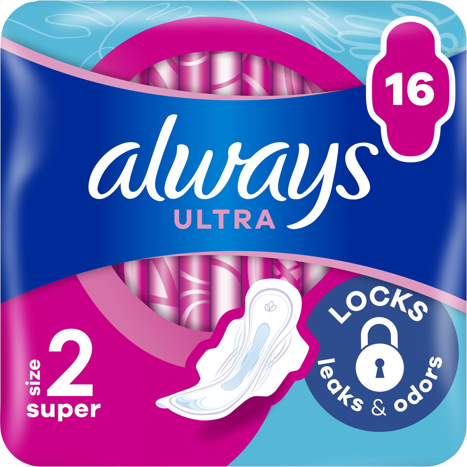 Фото - Гигиенические прокладки Always Гігієнічні прокладки  Ultra Super  16 шт. (Розмір 2)