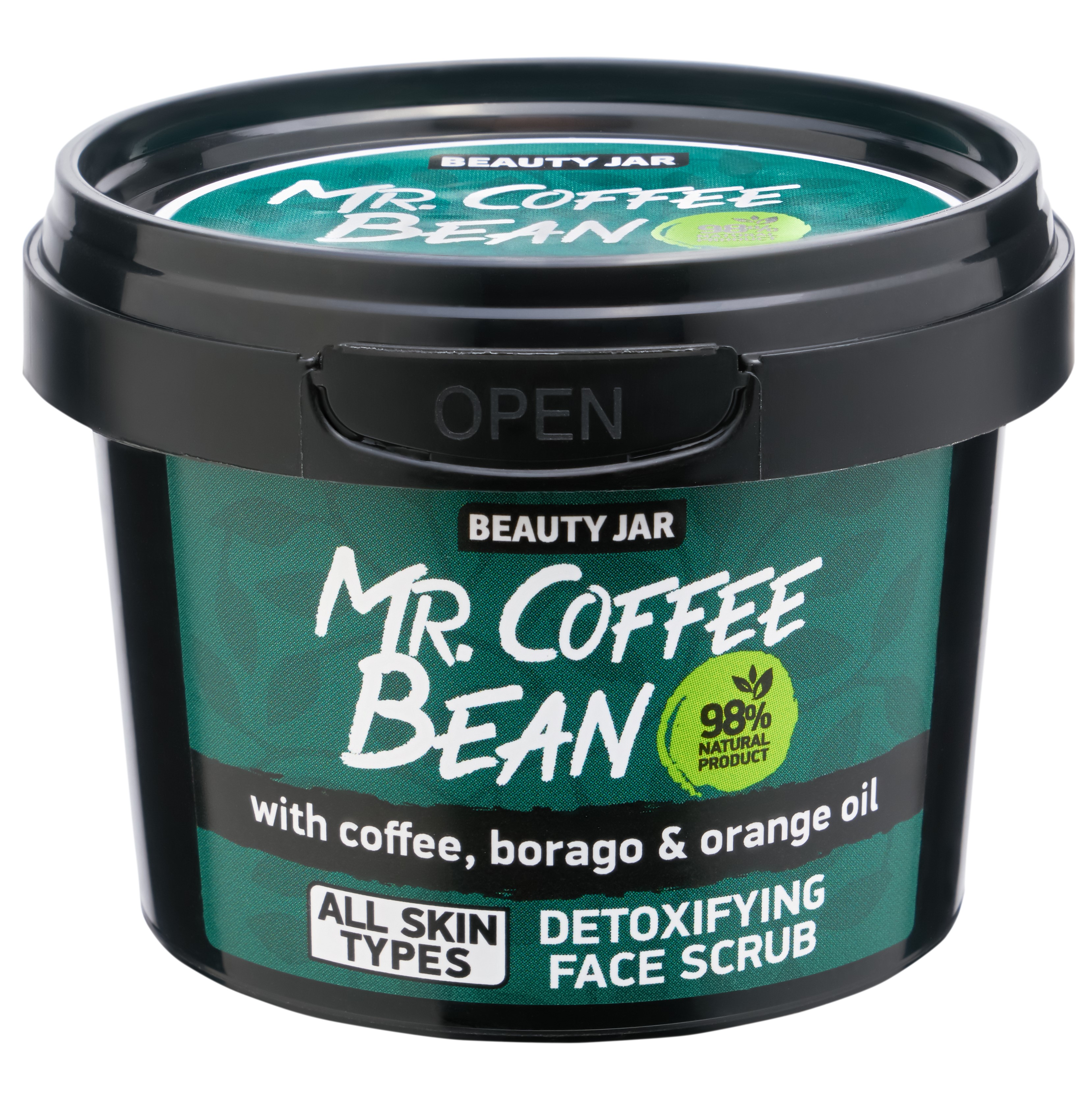 Детокс скраб для лица Beauty Jar Mr. Coffee Bean, 50 г - фото 1
