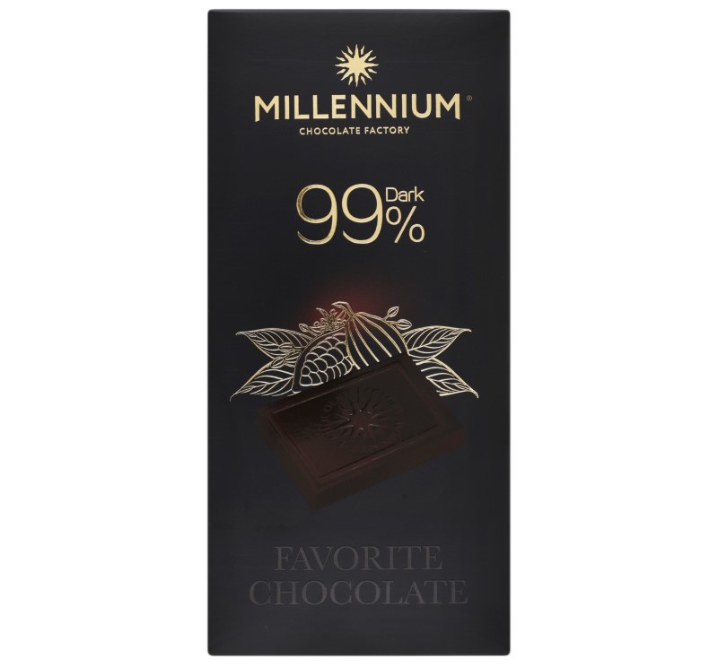 Шоколад чорний Millennium Favorite 99%, 100 г (843942) - фото 1