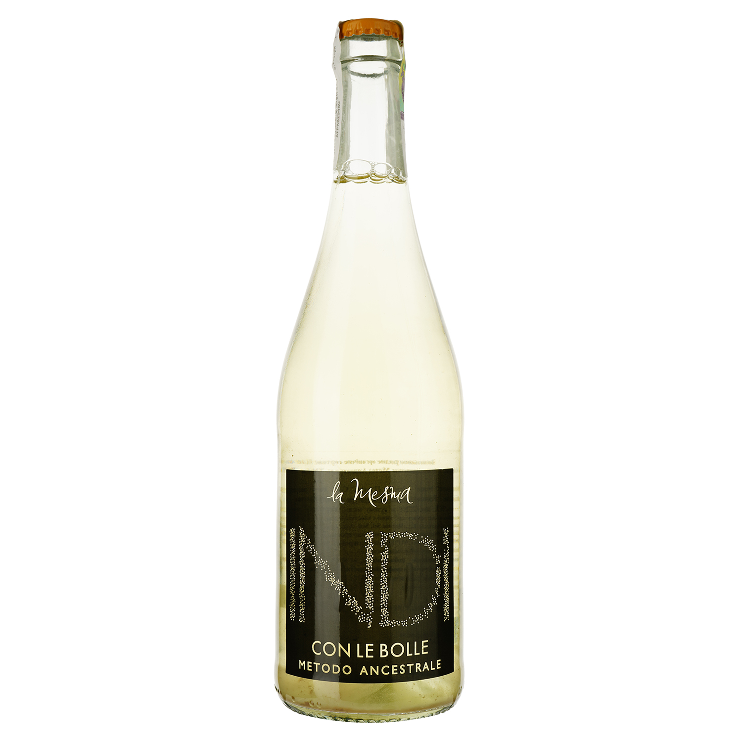 Ігристе вино La Mesma Indi Con le Bolle Metodo Ancestrale, біле, брют, 0,75 л - фото 1