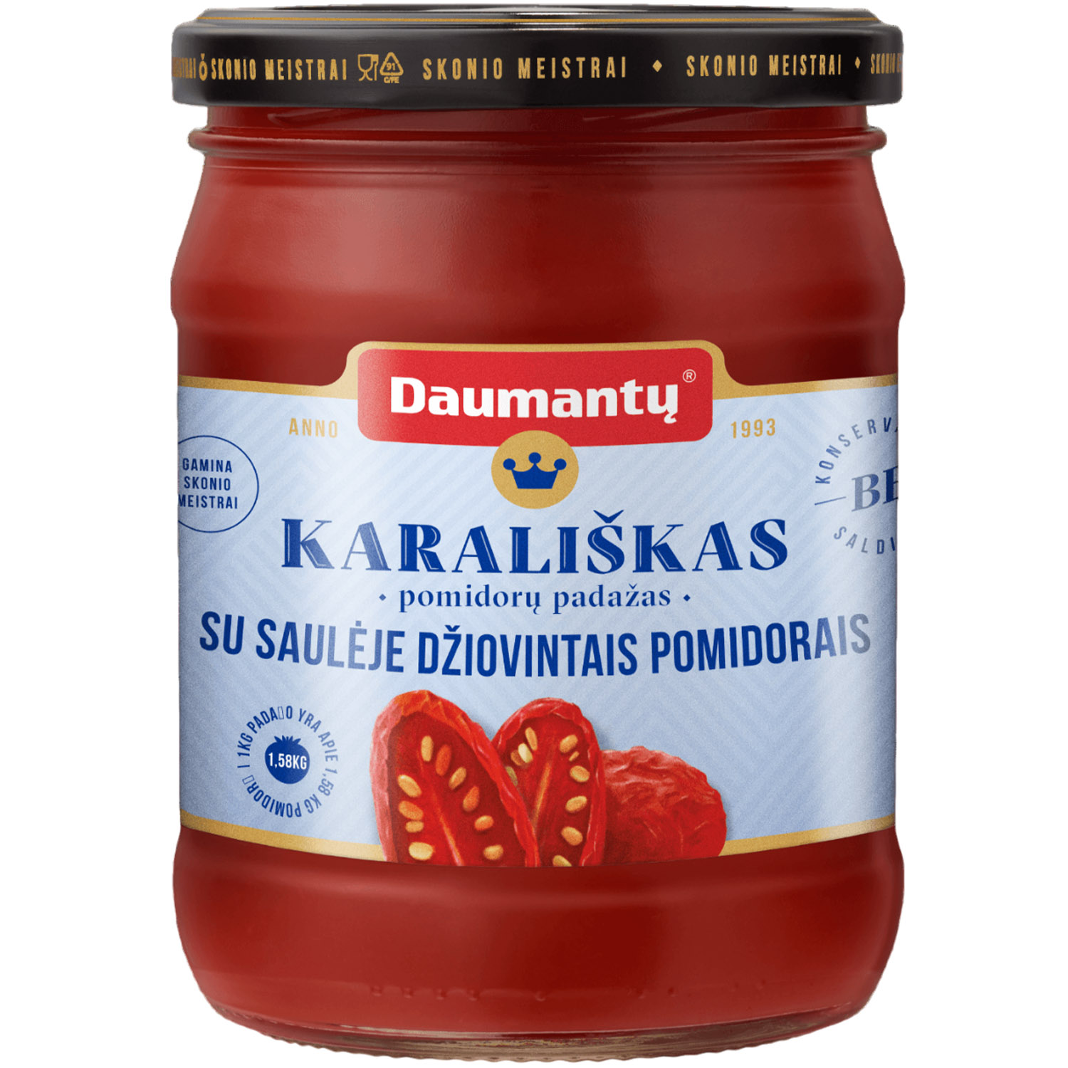 Соус томатный Daumantu Королевский вяленые томаты 30% 500 г - фото 1