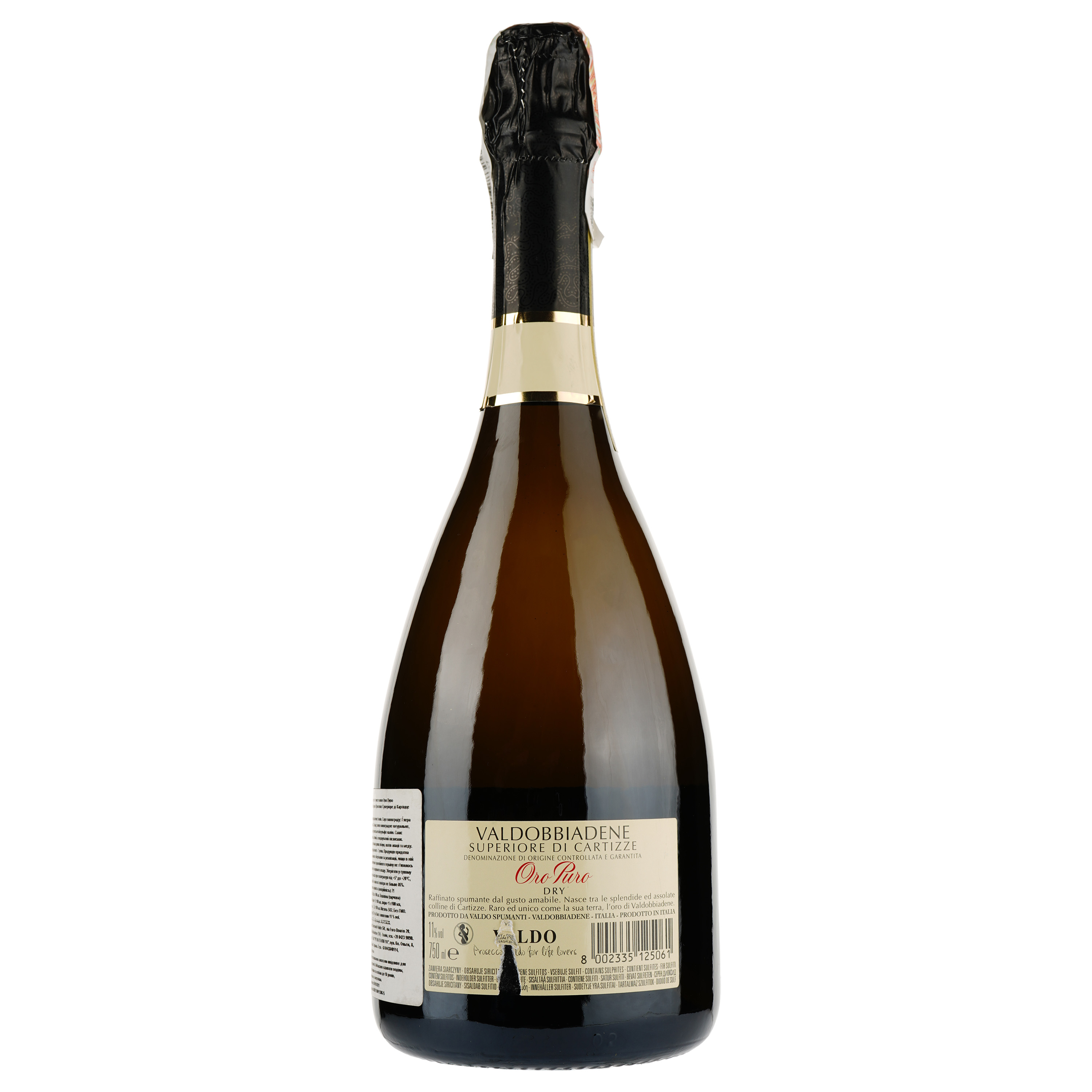 Игристое вино Valdo Elevantum Valdobbiadene Prosecco Superiore di Cartizze DOCG dry, 0,75 л (ALR15638) - фото 2