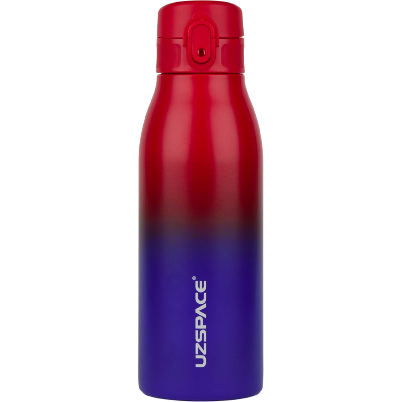 Термопляшка UZspace Iron Gradient 600 мл червона з синім (4203) - фото 1