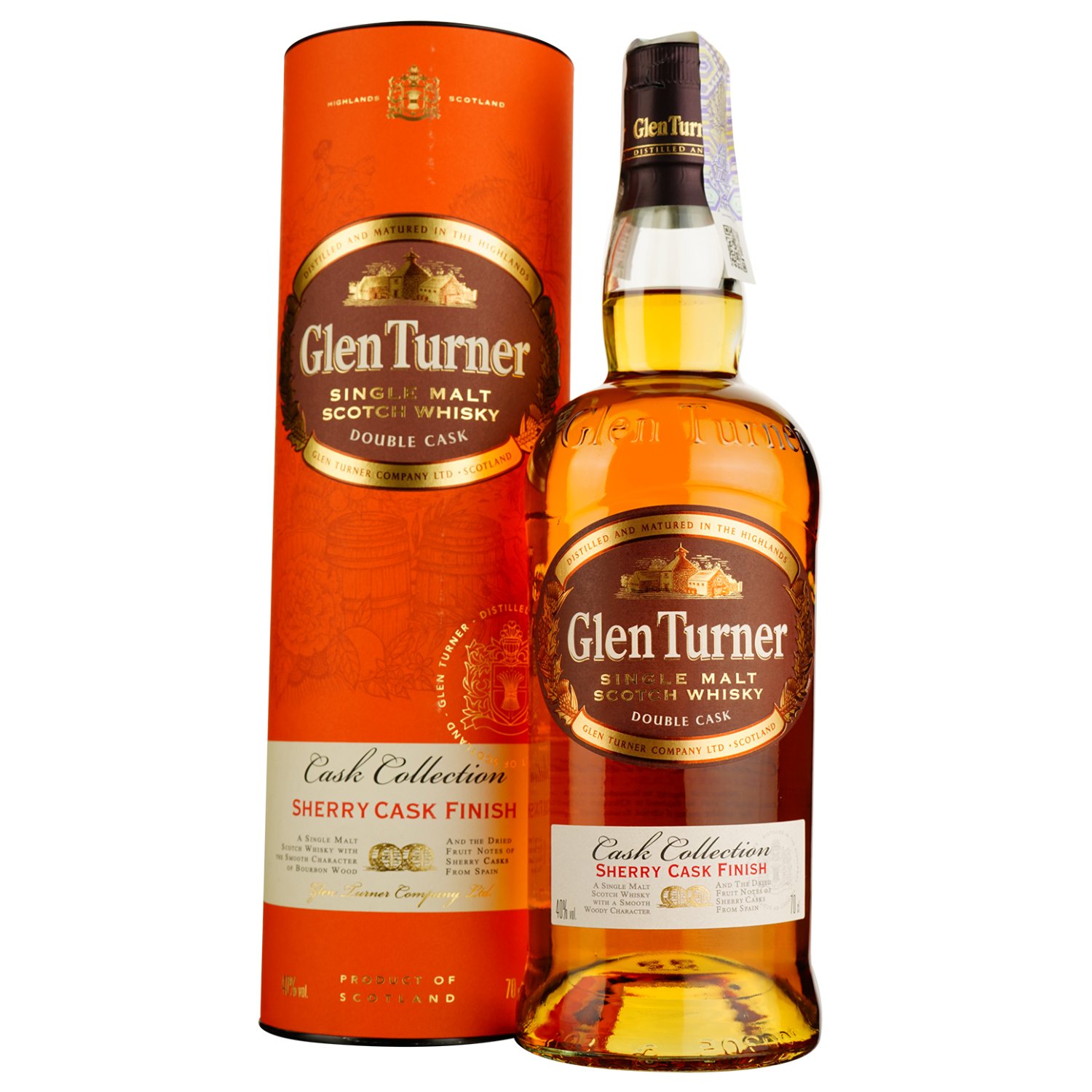 Віскі Glen Turner Sherry Cask Single Malt Scotch Whisky 40% 0.7 л - фото 1