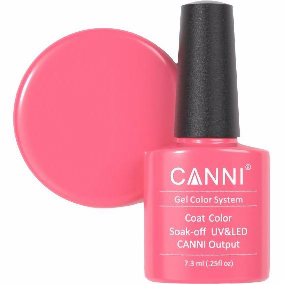 Гель-лак Canni Color Coat Soak-off UV&LED 113 пастельный розово-коралловый 7.3 мл - фото 1